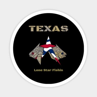 Lone Star State Fishing Texas Magnet